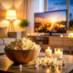 Enjoy Snappy Yellow Popcorn for Movie Nights