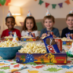 Snappy Dinosaur snack tray at children's party