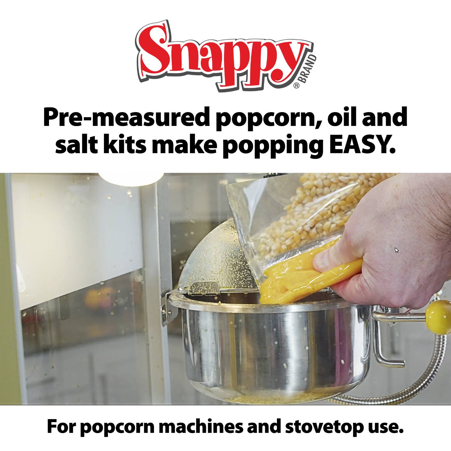 Popcorn Kits for 6oz Popcorn Machine, 24ct | Snappy Popcorn