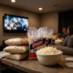 Snappy White Popcorn being enjoyed at a family home movie night.