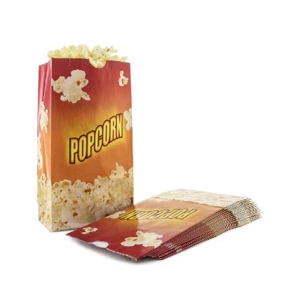 Picture of Flat Bottom Theater Popcorn Bags, 46 oz, 1000 Pack